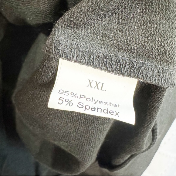 🎲 359. Boho Aztec Print 1/4 Zip Pullover Hoodie Black Multicolor XXL NWOT - Picture 9 of 9